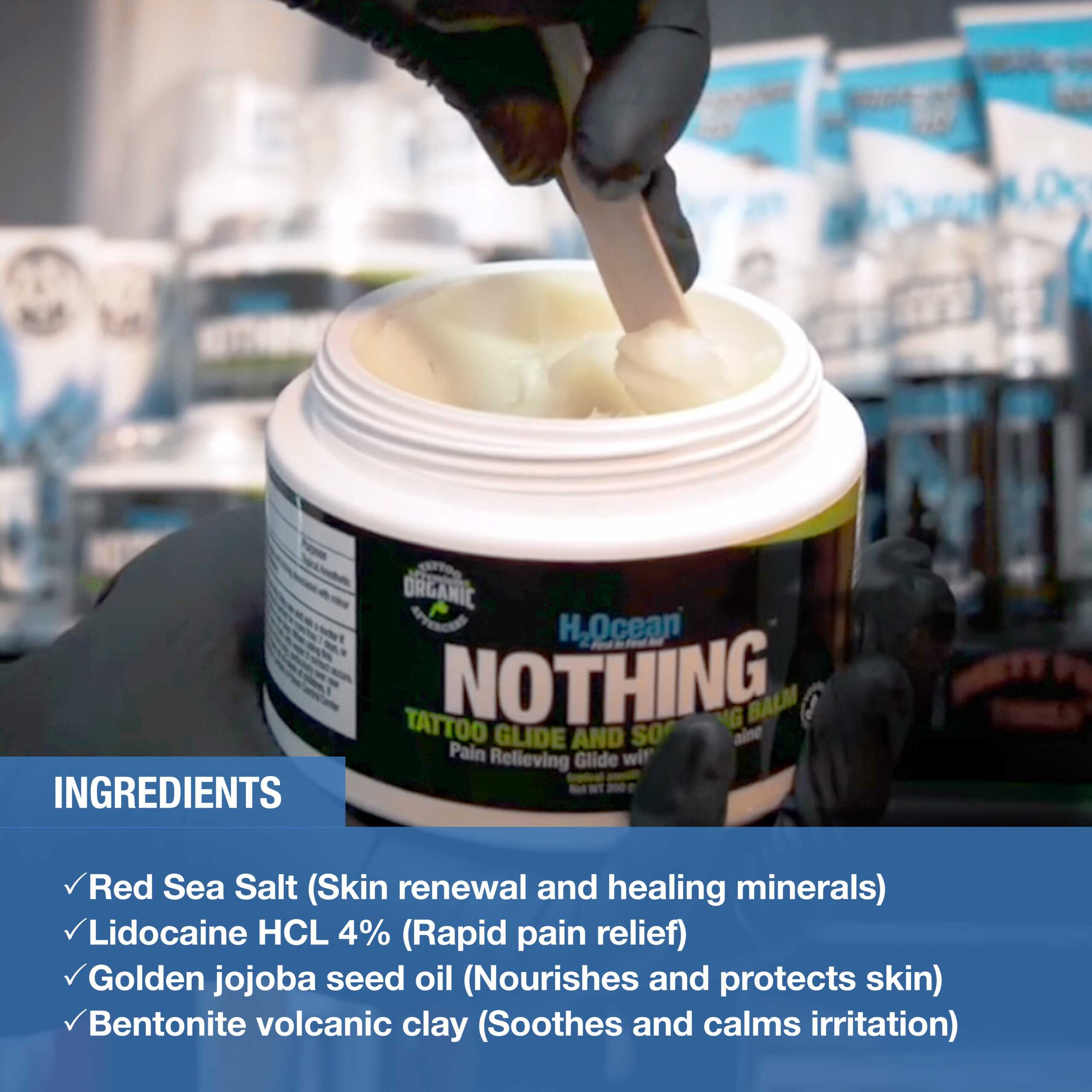 ☆　なぎりん様│ クリーム２&ローション１＋イオ-ヌソープ NOTHING Pain Relieving Tattoo Glide & Balm | H2Ocean®