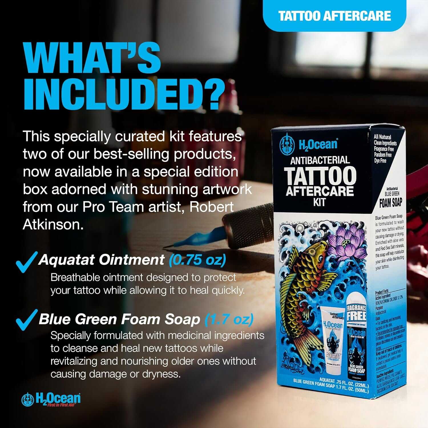 All Natural Antibacterial Tattoo Aftercare Kit | H2Ocean
